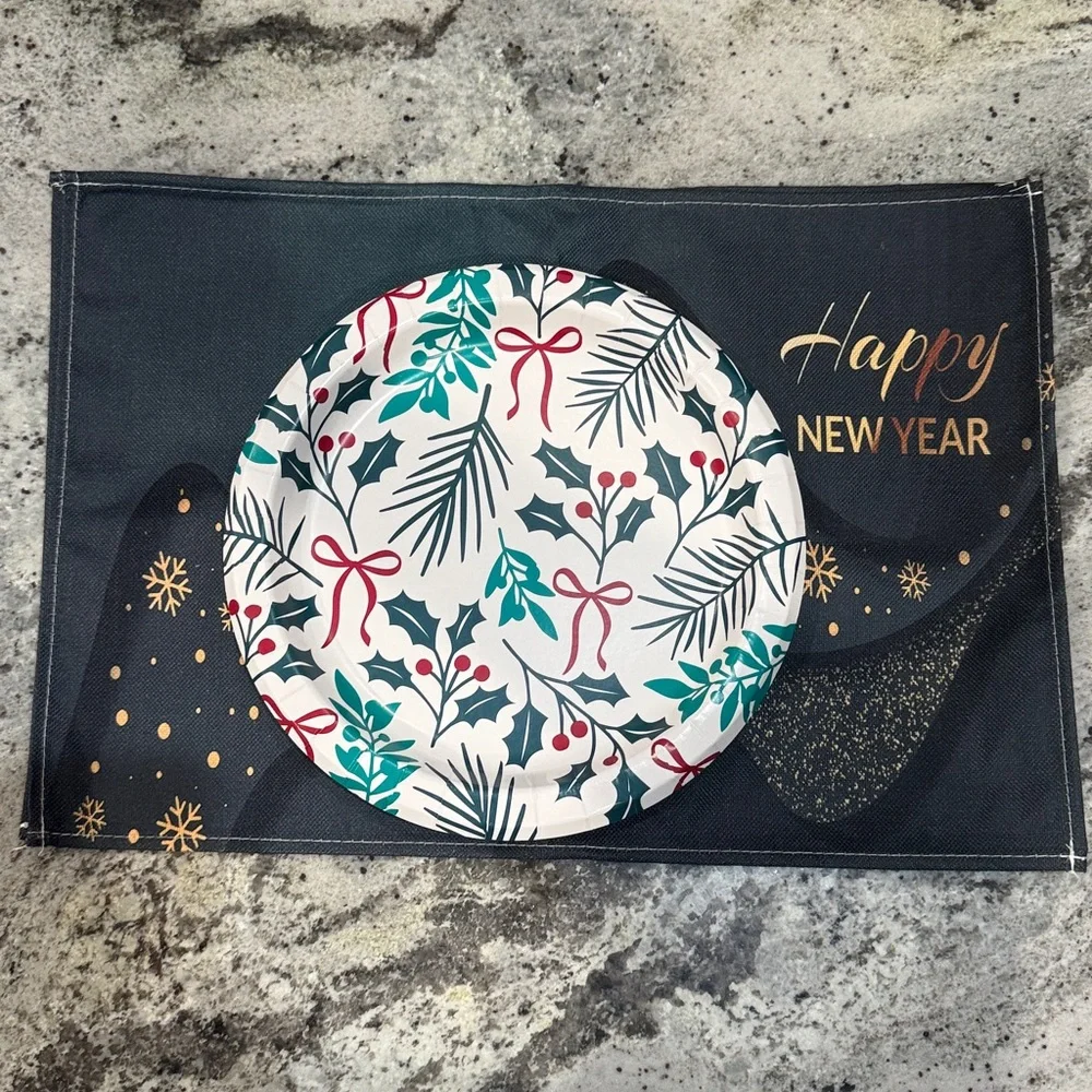 NWT Happy New Year Decorative Place Mats